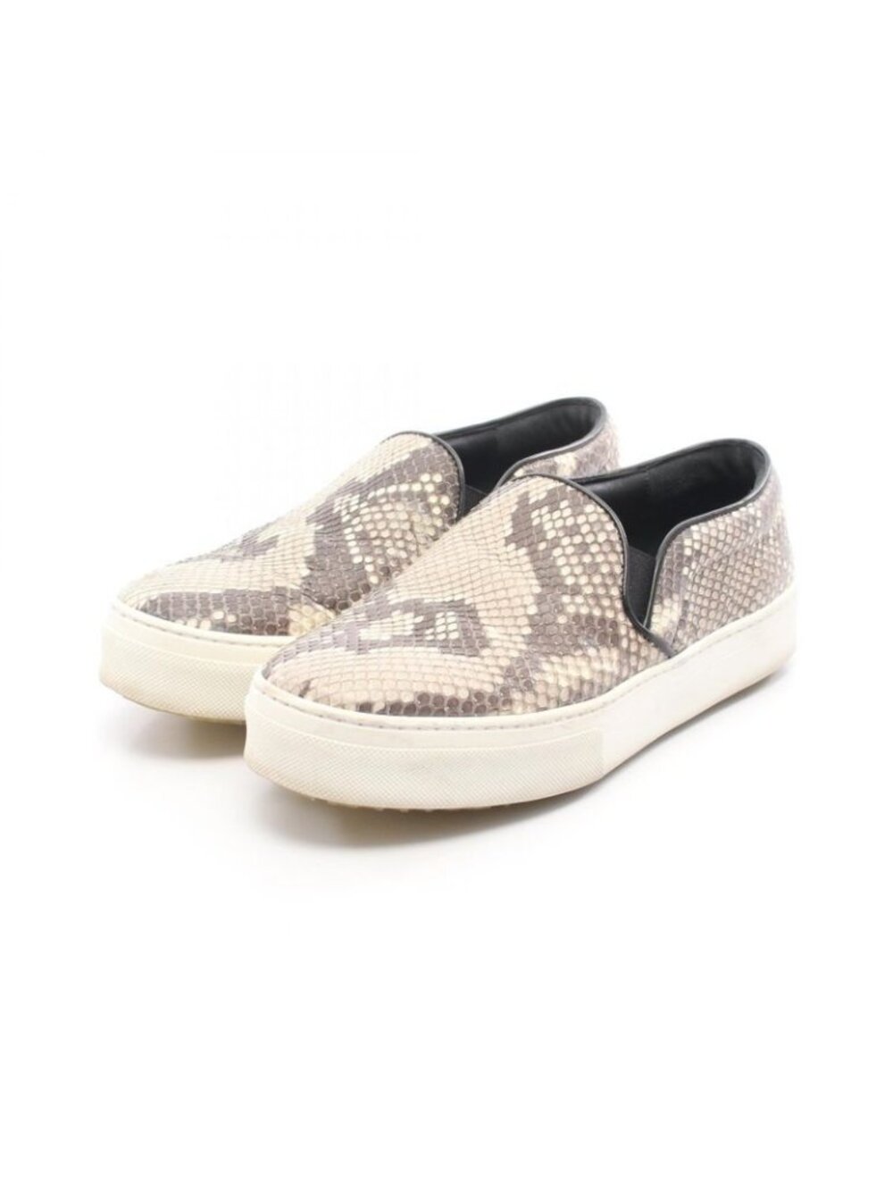 Celine Slip On Exotic Leather Sneakers